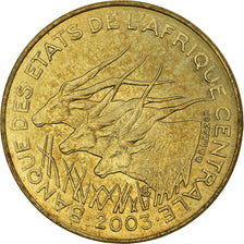 Coin, Central African States, 10 Francs, 2003, Paris, MS(63), Aluminum-Bronze