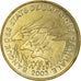 Coin, Central African States, 25 Francs, 2003, Paris, MS(64), Aluminum-Bronze