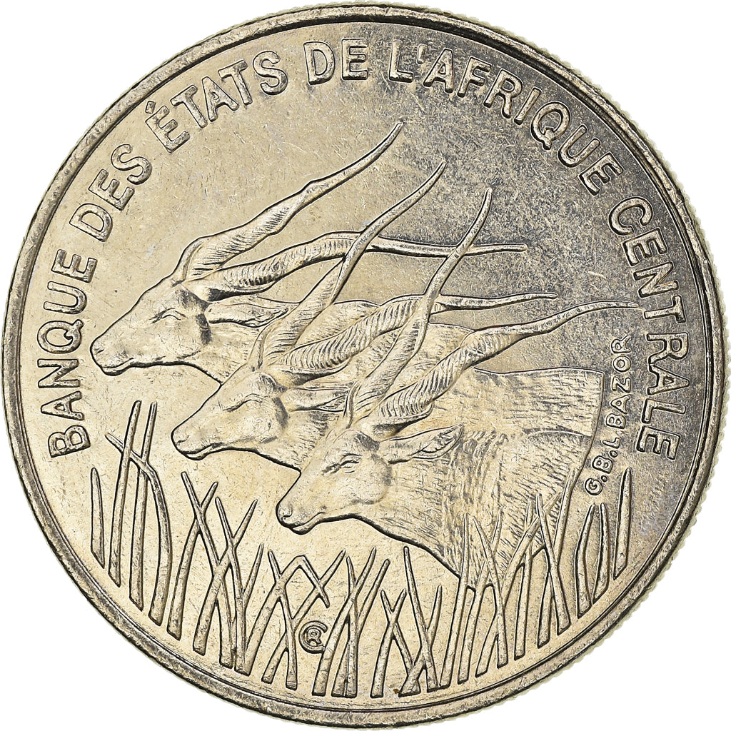 Coin, Central African States, 100 Francs, 2003, Paris, MS(63), Nickel, KM:13