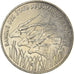 Coin, Central African States, 100 Francs, 2003, Paris, MS(63), Nickel, KM:13