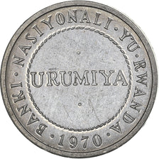 Coin, Rwanda, 1/2 Franc, 1970, MS(64), Aluminum, KM:9
