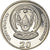 Moeda, Ruanda, 20 Francs, 2003, MS(64), Aço Niquelado, KM:25