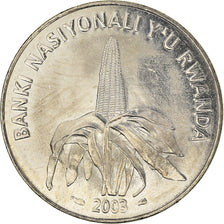 Coin, Rwanda, 50 Francs, 2003, Paris, MS(64), Nickel plated steel, KM:26