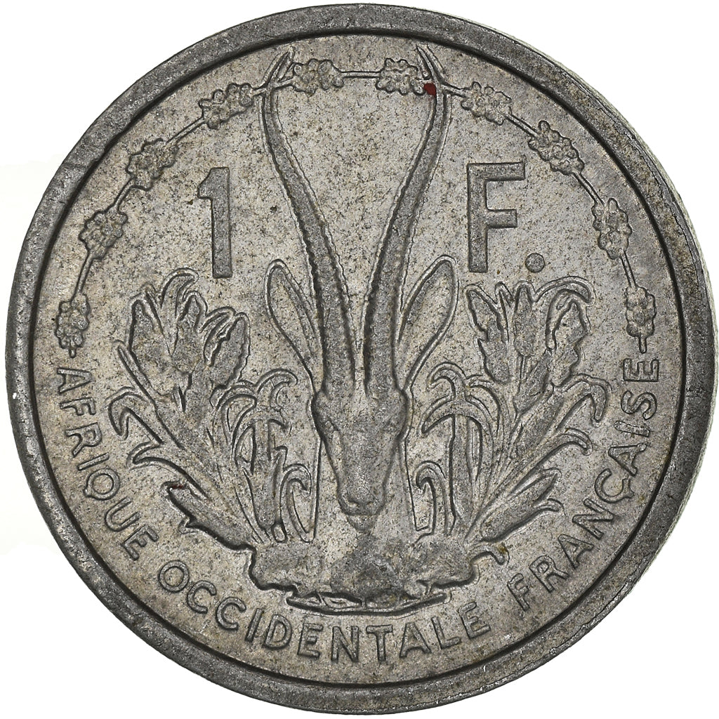 Coin, French West Africa, Franc, 1948, EF(40-45), Aluminum, KM:3, Lecompte:11