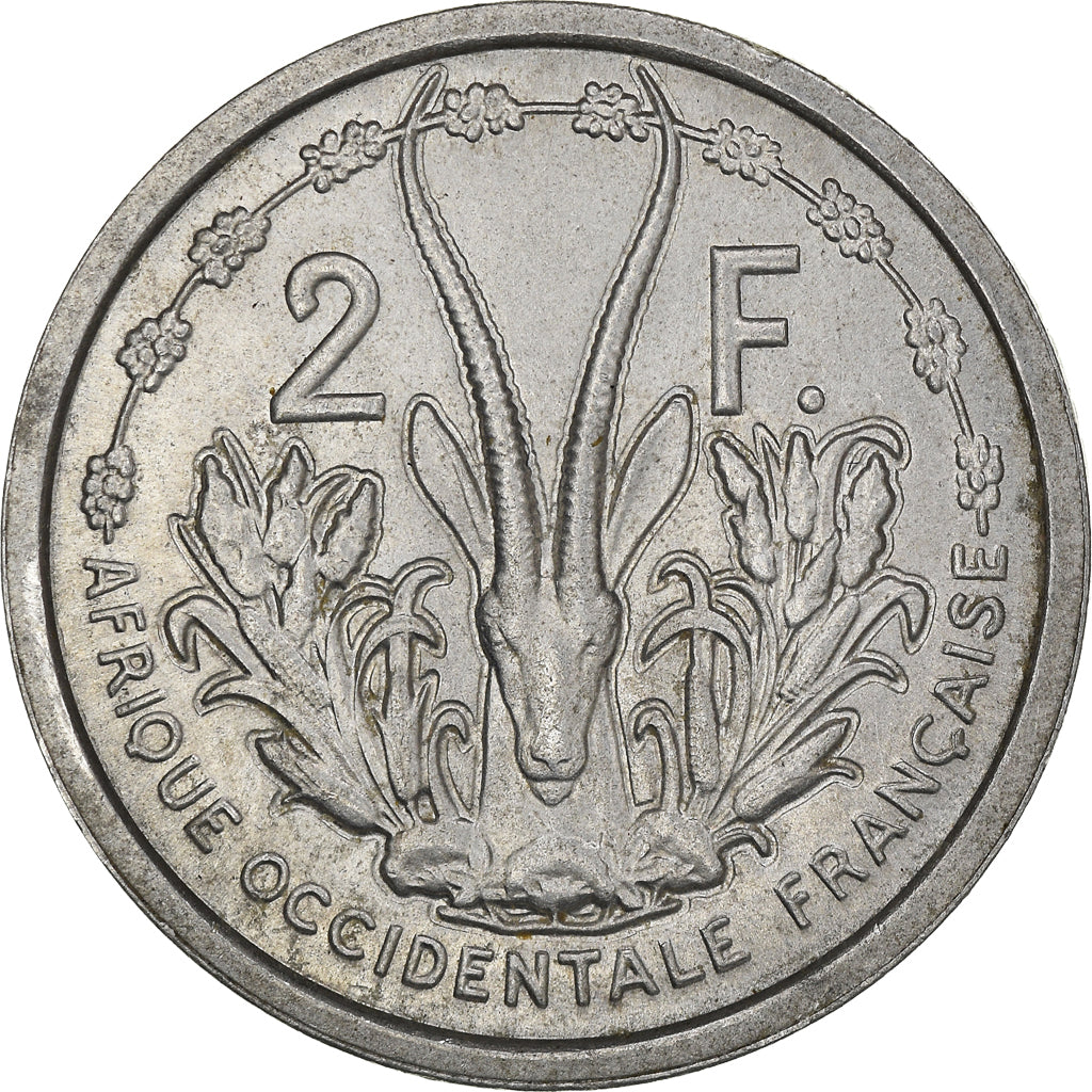 Moneta, Africa occidentale francese, 2 Francs, 1948, Paris, SPL-, Alluminio
