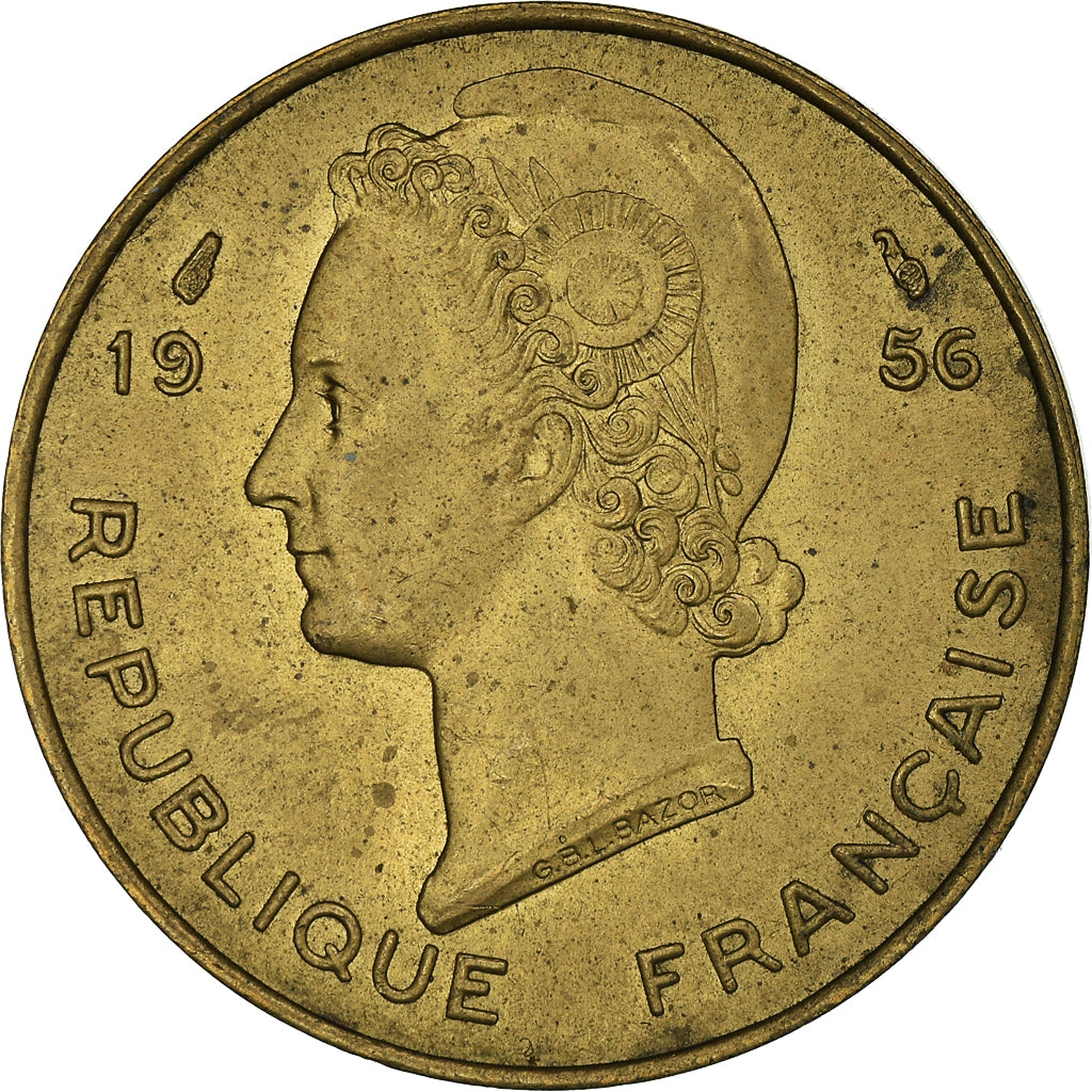 Moneta, Africa occidentale francese, 10 Francs, 1956, Paris, SPL-