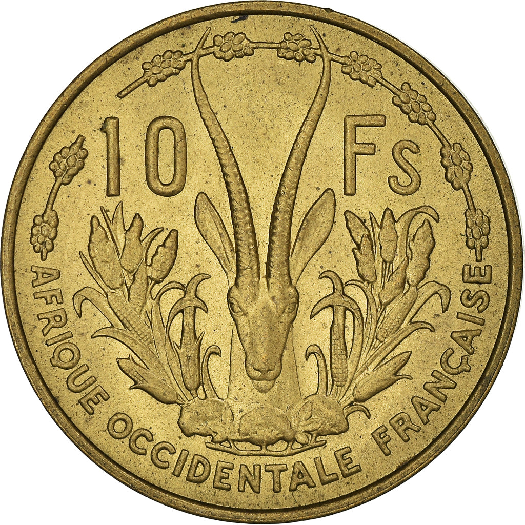 Moneta, Africa occidentale francese, 10 Francs, 1956, Paris, SPL-