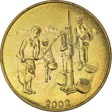 Coin, West African States, 10 Francs, 2002, MS(63), Aluminum-Bronze, KM:10