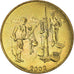 Coin, West African States, 10 Francs, 2002, MS(63), Aluminum-Bronze, KM:10