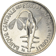 Coin, West African States, 100 Francs, 2002, MS(64), Nickel, KM:4