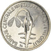 Coin, West African States, 100 Francs, 2002, MS(64), Nickel, KM:4