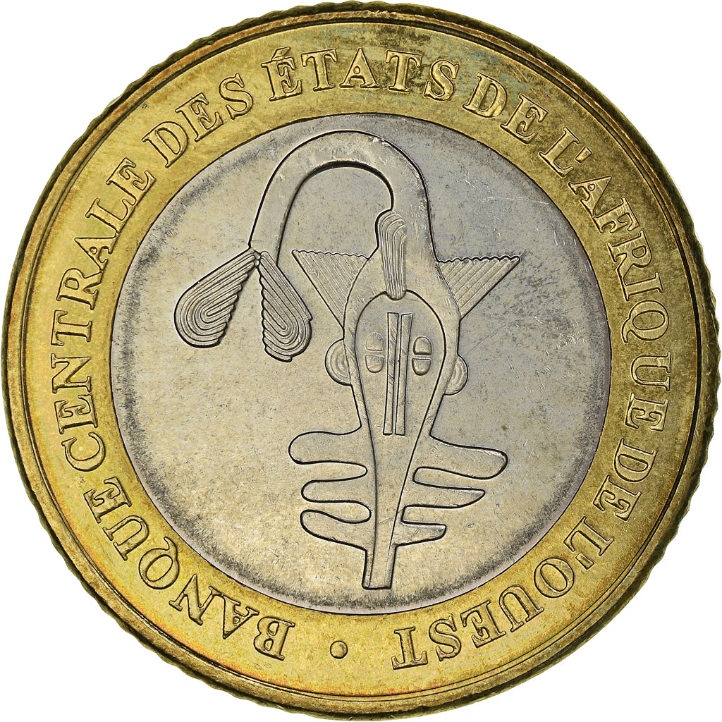 Coin, West African States, 500 Francs, 2003, MS(63), Bi-Metallic, KM:15