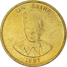 Coin, Zaire, Zaire, 1987, AU(55-58), Brass, KM:13