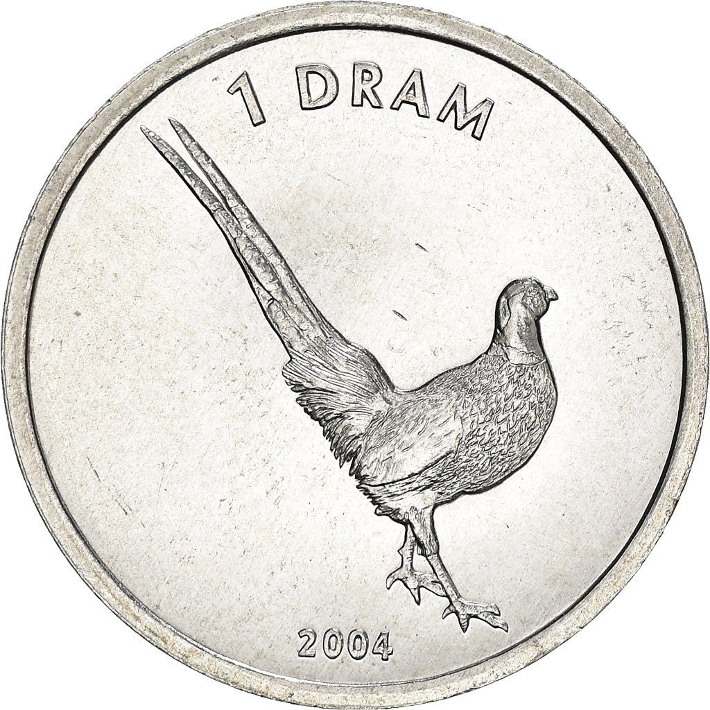 Coin, Nagorno Karabakh, Dram, 2004, MS(65-70), Aluminum, KM:8