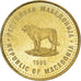 Coin, Macedonia, Denar, 1995, AU(50-53), Brass, KM:5