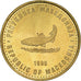 Coin, Macedonia, 2 Denari, 1995, AU(50-53), Brass, KM:6