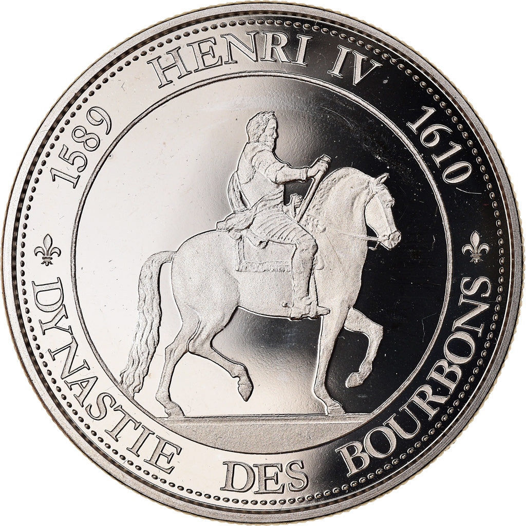 France, Medal, Les rois de France, henri IV, History, MS(65-70), Copper-nickel
