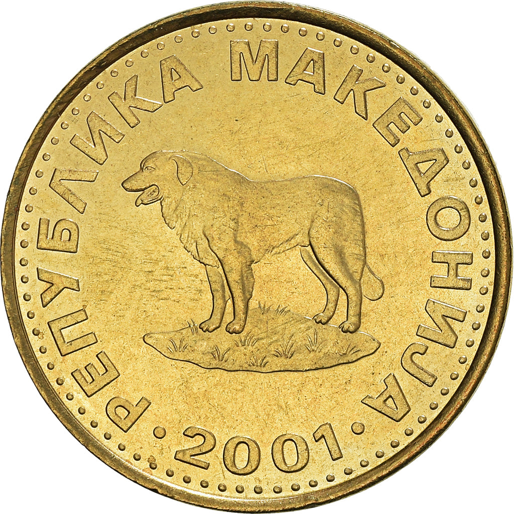 Moneta, Macedonia, Denar, 2001, SPL, Ottone, KM:2