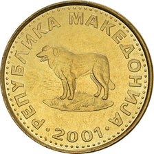 Moneta, Macedonia, Denar, 2001, SPL, Ottone, KM:2