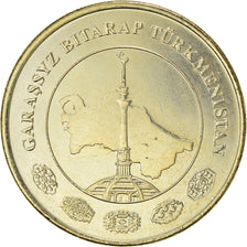 Monnaie, Turkmanistan, 50 Tenge, 2009, SPL+, Laiton, KM:100