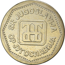 Moneta, Iugoslavia, 2 Dinara, 1993, BB+, Rame-nichel-zinco, KM:155
