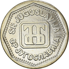 Monnaie, Yougoslavie, 10 Dinara, 1993, SUP+, Cuivre-Nickel-Zinc (Maillechort)