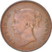 Moneta, Insediamenti dello Stretto, Victoria, Cent, 1845, MB, Rame, KM:3