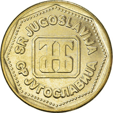 Coin, Yugoslavia, 100 Dinara, 1993, MS(60-62), Brass, KM:159