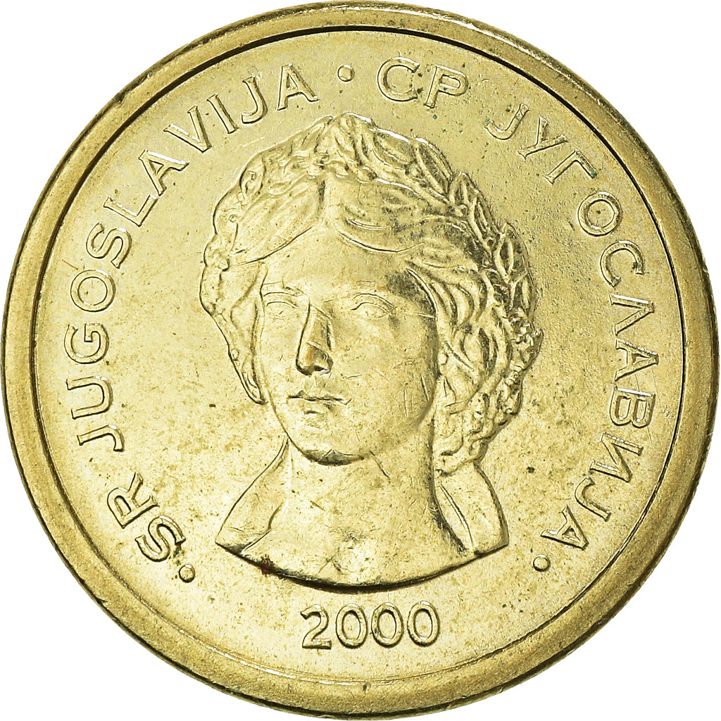 Coin, Yugoslavia, 50 Para, 2000, Belgrade, MS(60-62), Brass, KM:179