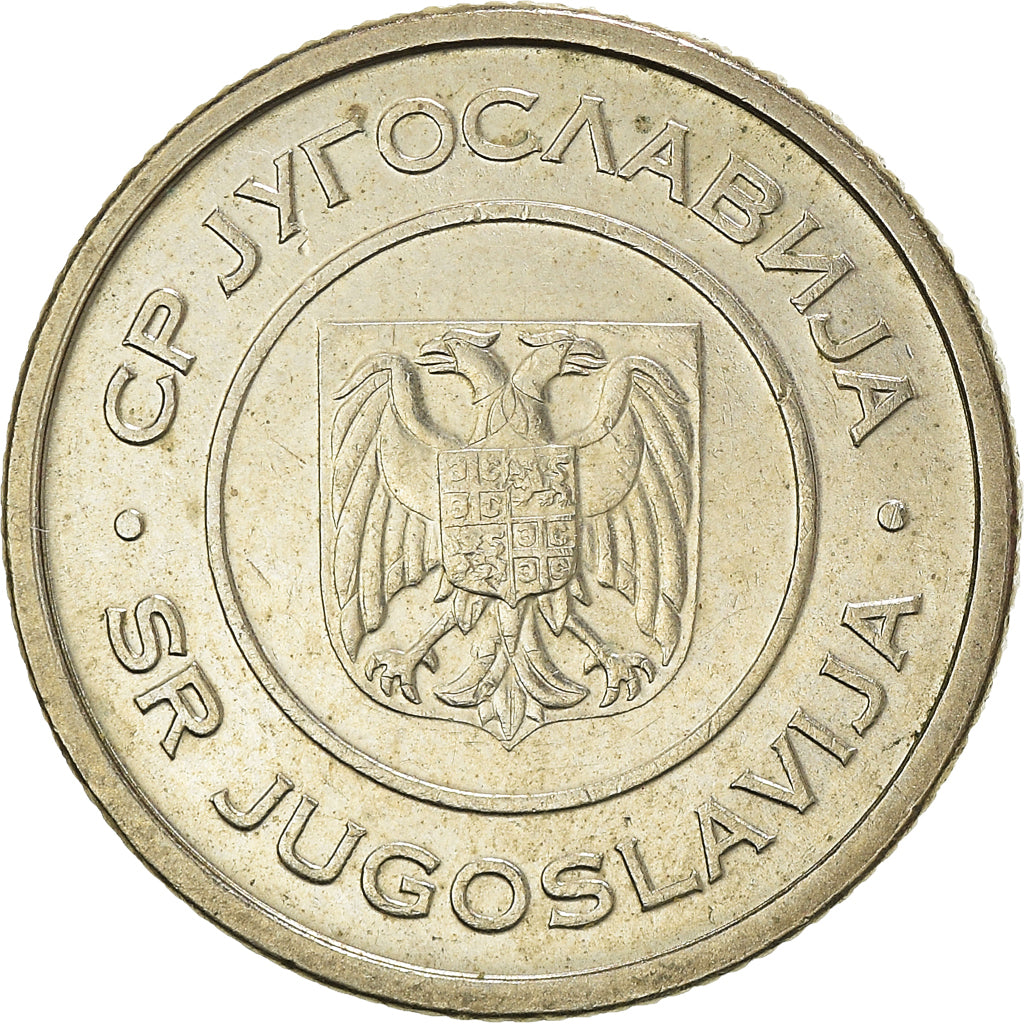 Munten, Joegoslaviëe, Dinar, 2002, Belgrade, ZF+, Copper-Nickel-Zinc, KM:180