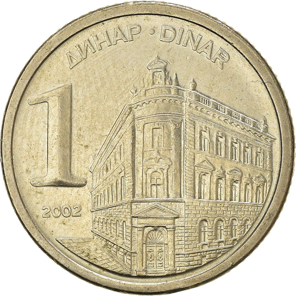 Munten, Joegoslaviëe, Dinar, 2002, Belgrade, ZF+, Copper-Nickel-Zinc, KM:180