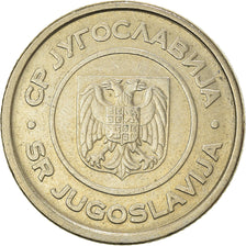 Moneta, Iugoslavia, 2 Dinara, 2002, Belgrade, BB+, Rame-nichel-zinco, KM:181