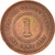 Moneta, Insediamenti dello Stretto, Victoria, Cent, 1883, MB, Rame, KM:9