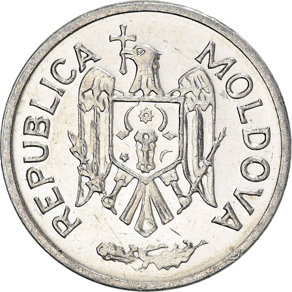 Coin, Moldova, Ban, 1996, AU(50-53), Aluminum, KM:1