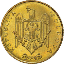 Coin, Moldova, 50 Bani, 1997, MS(64), Brass Clad Steel, KM:10