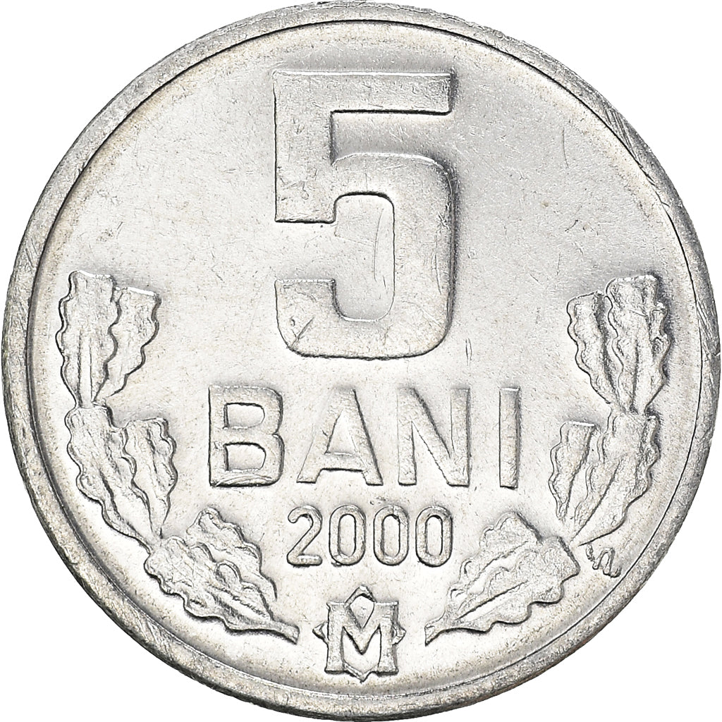 Münze, Moldova, 5 Bani, 2000, UNZ, Aluminium, KM:2