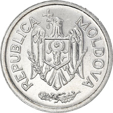 Coin, Moldova, 25 Bani, 2000, AU(55-58), Aluminum, KM:3