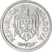 Coin, Moldova, 25 Bani, 2000, AU(55-58), Aluminum, KM:3