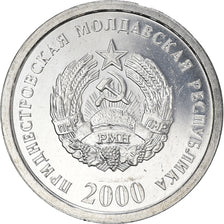 Münze, Transnistrien, 10 Kopeek, 2000, UNZ, Aluminium, KM:3