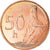 Moneta, Slovacchia, 50 Halierov, 2001, FDC, Acciaio placcato rame, KM:35