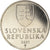 Coin, Slovakia, 2 Koruna, 2001, MS(63), Nickel plated steel, KM:13