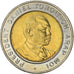 Coin, Kenya, 5 Shillings, 1997, British Royal Mint, MS(63), Bi-Metallic, KM:30