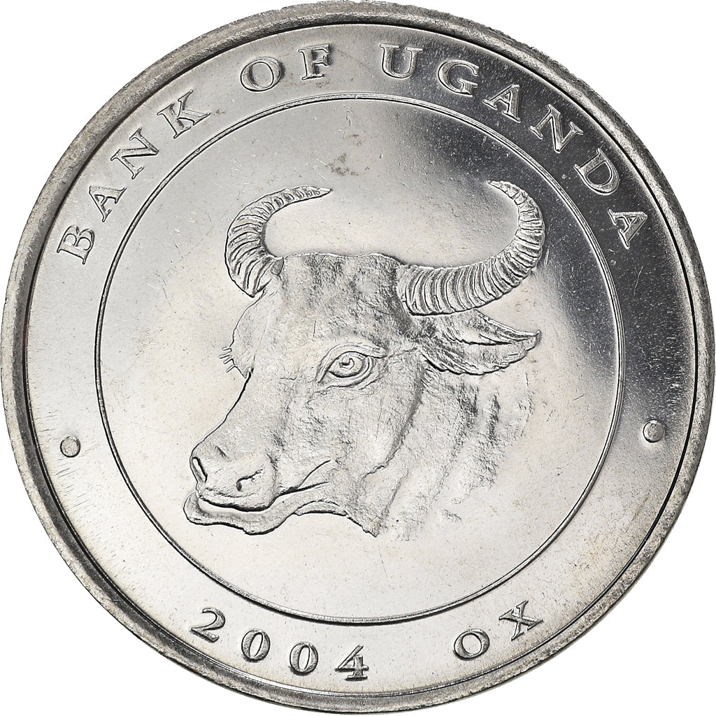 Monnaie, Ouganda, 100 Shillings, 2004, SPL+, Nickel plaqué acier, KM:189