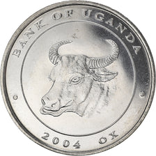Monnaie, Ouganda, 100 Shillings, 2004, SPL+, Nickel plaqué acier, KM:189
