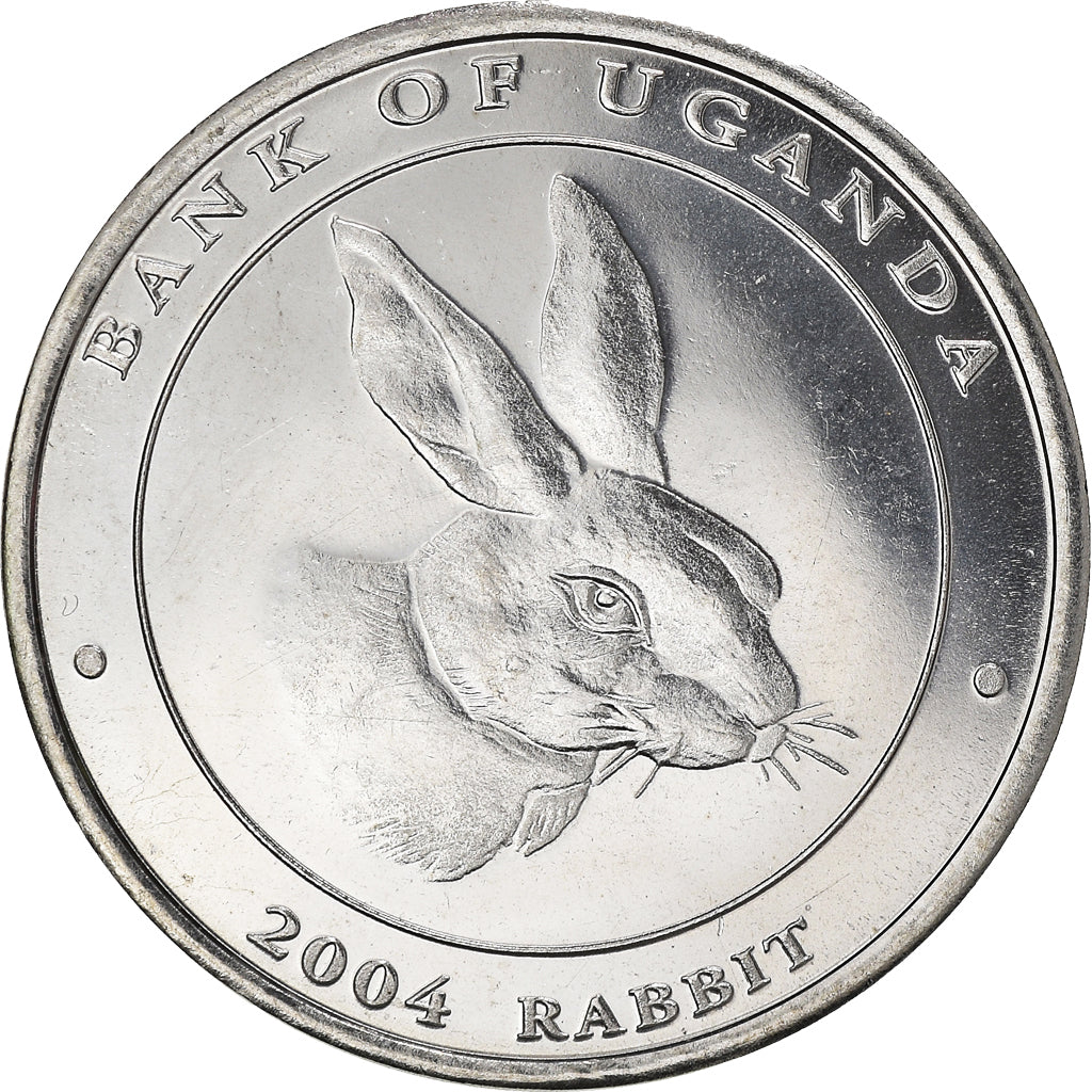 Coin, Uganda, 100 Shillings, 2004, MS(64), Nickel plated steel, KM:191