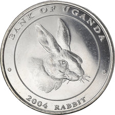 Coin, Uganda, 100 Shillings, 2004, MS(64), Nickel plated steel, KM:191