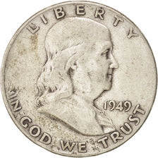 Stati Uniti, Franklin Half Dollar, Half Dollar, 1949, U.S. Mint, Philadelphia...