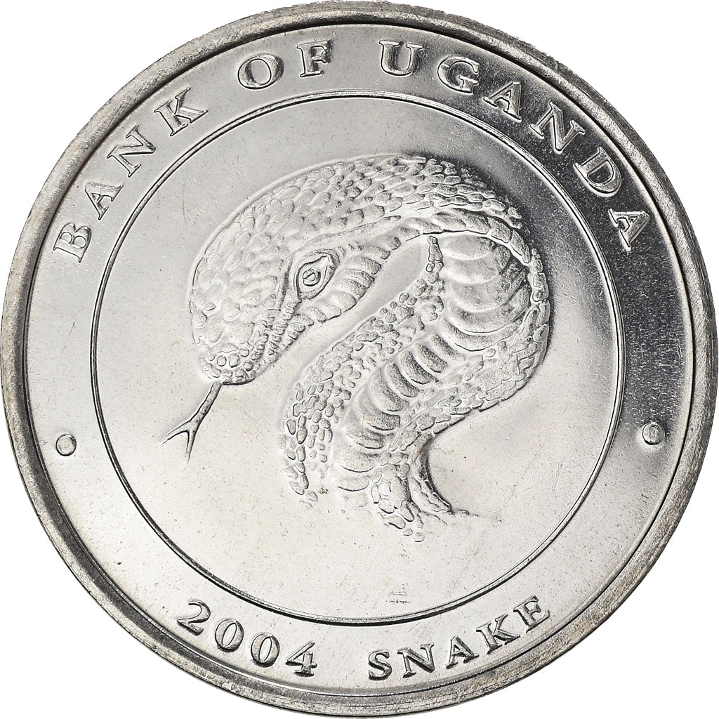 Coin, Uganda, 100 Shillings, 2004, MS(64), Nickel plated steel, KM:193