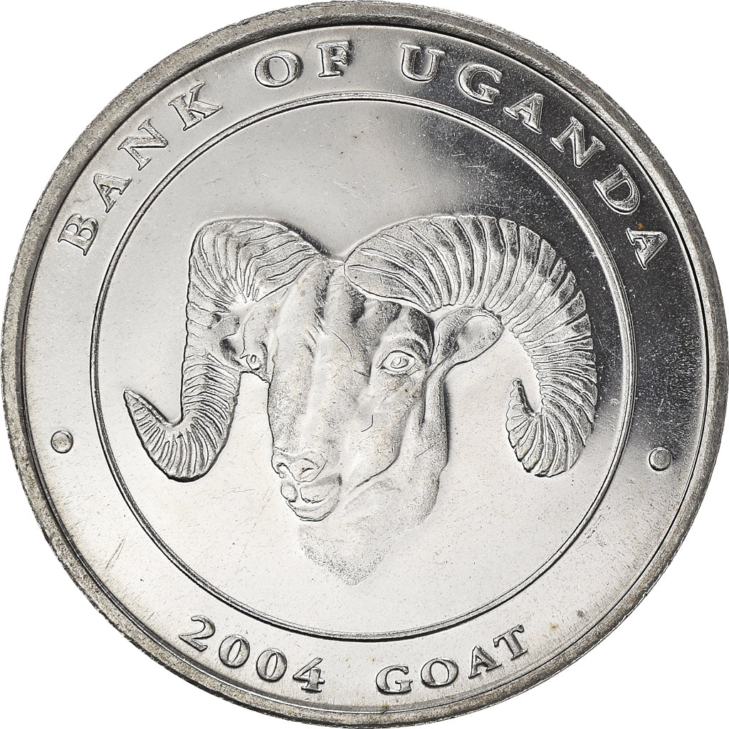 Coin, Uganda, 100 Shillings, 2004, MS(64), Nickel plated steel, KM:195