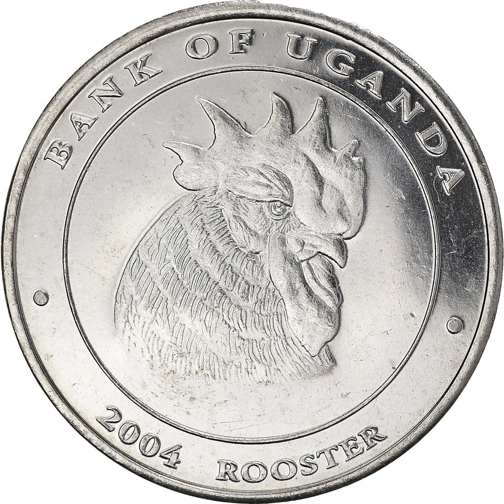 Coin, Uganda, 100 Shillings, 2004, MS(64), Nickel plated steel, KM:197